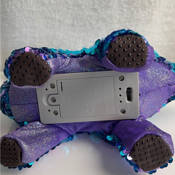 Walking Shimmering Sequin Dinosaur Plush - Picture 7 of 8